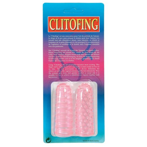 Lustfingers Soft + Bumpy Pink - 2 darab, uniszex,ujjra helyezhető erotikus kiegészítő, ujjazó