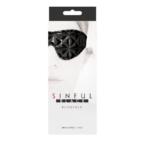 Sinful Blindfold fekete maszk, szemkötő