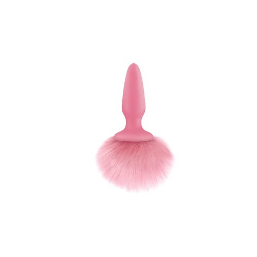 Bunny Tails rózsaszín fenékdugó, színes nyúlfarokkal