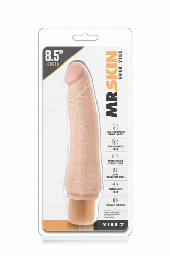 Mr. Skin Cock Vibe 7 Vibrátor, realisztikus kialakítású, pénisz formájú