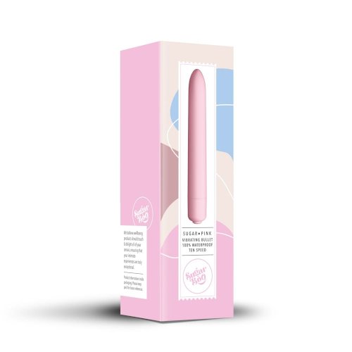 SugarBoo - Sugar rózsaszín minivibrátor, kompakt kialakítású, gyönyörűen kidolgozott, 10 rezgési funkció